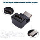 1080P HDMI-compatible Male to Female Right Angle 90 Degree Elbow Video AV A