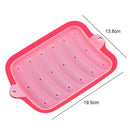 DIY Sausage Making Mold Food Grade Silicone Handmade Hot Dog Mold (Red) Newly