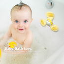 Sucker Rotating Toys Deepen Color Cognition Finger Spinning Kids (Yellow) Newly