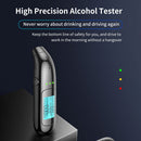 Automatic Alcohol Tester Non-contact LCD Professional Breath Tester (Black)