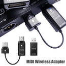 Wins System Transmission Cable MIDI Controller MIDI to USB Wireless Adapter