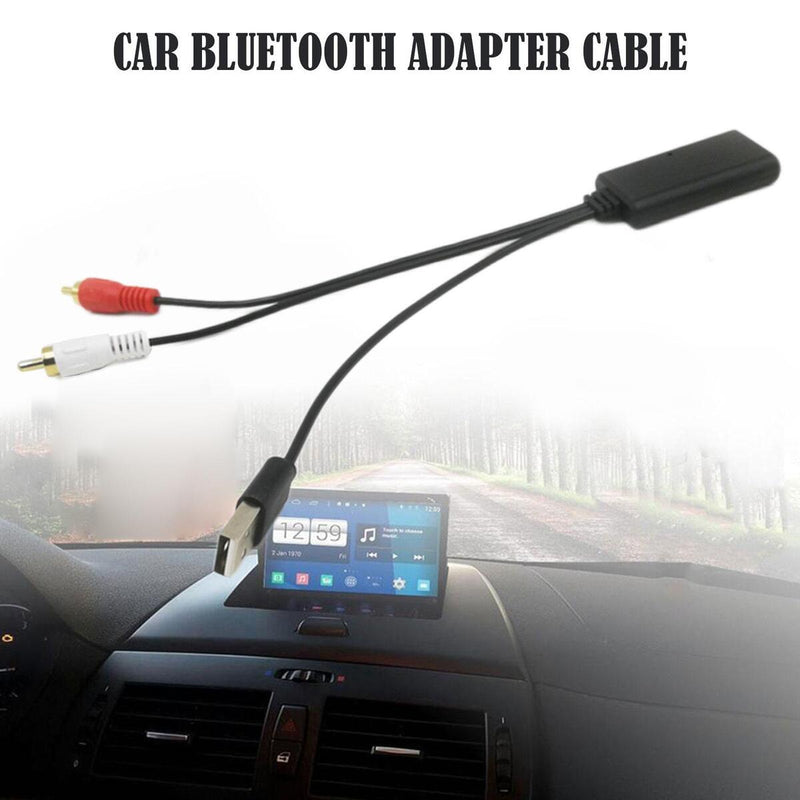 Bluetooth 2RCA AUX Cable Adapter for Phone/Pad/MP3 AUX for Car w/2RCA Interface`