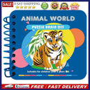 DIY Diamond Painting Animals Shape Drawing Manual Knowledge Card Kids Puzzl