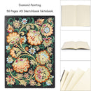 DIY Flower Special Shaped Diamond Painting 50 Pages A5 Sketchbook Notebook Newly