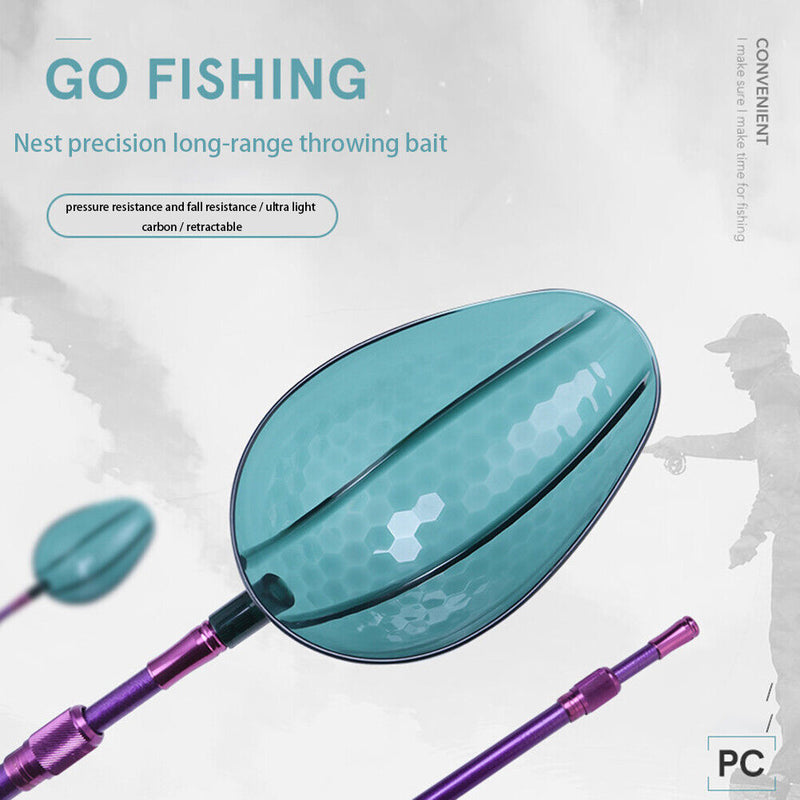 Fishing Bait Casting Spoon Replaceable Pole for Feeding Particles (Pole) Newly