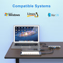 HC463 10Gbps USB 3.1 Gen2 Hub Adapter 6"" 1 USB Type C Dock Station for TF Card