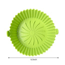 Silicone Air Fryer Liner Kitchen Baking Parchment Steamers Pads (Green) Newly