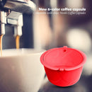 Stainless Steel Reusable Coffee Capsule Cup Filter for Dolce Gusto (Red)