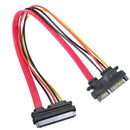 22 Pin Male to Female 7+15 Pin SATA Power Combo Expansion Data Cable 4