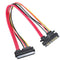 22 Pin Male to Female 7+15 Pin SATA Power Combo Expansion Data Cable 4