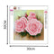 GLOBEAGLE 5D DIY Diamond Painting, Motif: Three Flowers, Cross Stitch, St