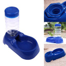 Pet Dog Puppy Cat Automatic Water Dispenser Food Dish Bowl Feeder Blue Newly