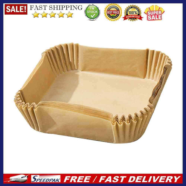 50x Air Fryer Parchment Liners Non-Stick Kitchen Baking Silicone Oil Paper Mats