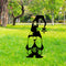 Gnomes Garden Decor, Ground Sign Silhouette for Outdoor, Lawn, Yard (2) Newly