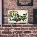 Retro Christmas Bird Metal Plate Painting for Bar Pub Tin Plaques Wall Sign