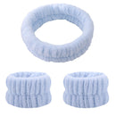 3pcs Face Wash Headband Absorb Water Flannel Makeup Headband Soft Skin Care Tool