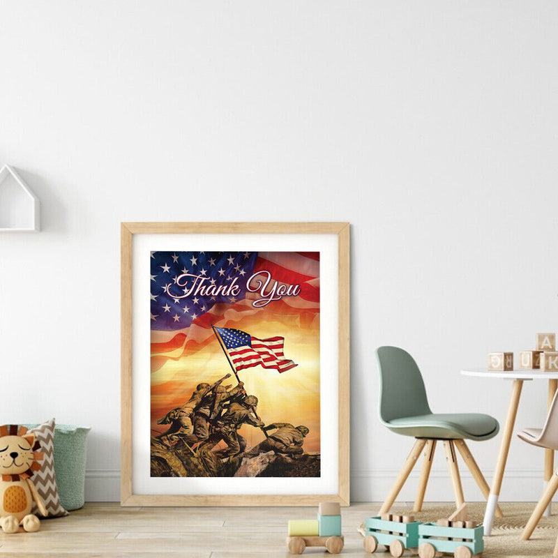 Diamond Painting Independence Day Full Round Drill Picture of Rhinestone Drawing