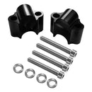 2x Aluminum Alloy Motorcycle Handlebar Riser Kit Bar Mounting Clamp (28mm) Newly