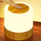 LED Night Light 7 Colors USB Bedside Living Room Table Lamp (Remote Wood) Newly
