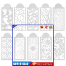 10Pieces Cake Decorating Stencils Powdered Sugar Sieve Template Set Baking Tools