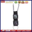 3 in 1 Outdoor Survival Tool Carabiner Key Ring with Compass+Thermometer