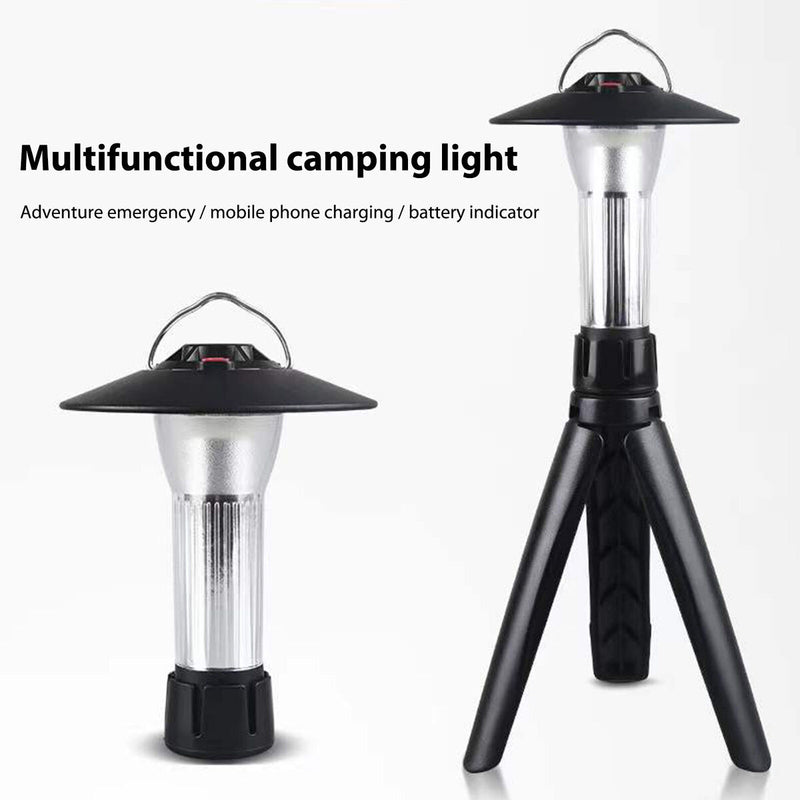USB LED Camping Torch Flashlights Three-speed Lighting Portable Fishing Lantern