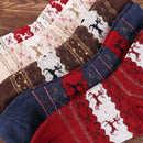 Warmer Cotton Christmas Socks Christmas Deer Floor Socks Sleeping Hosiery