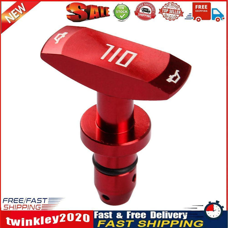 Aluminum Oil Dipstick Pull Handle for Ford Mustang GT V8 GT500 (Red) Newly