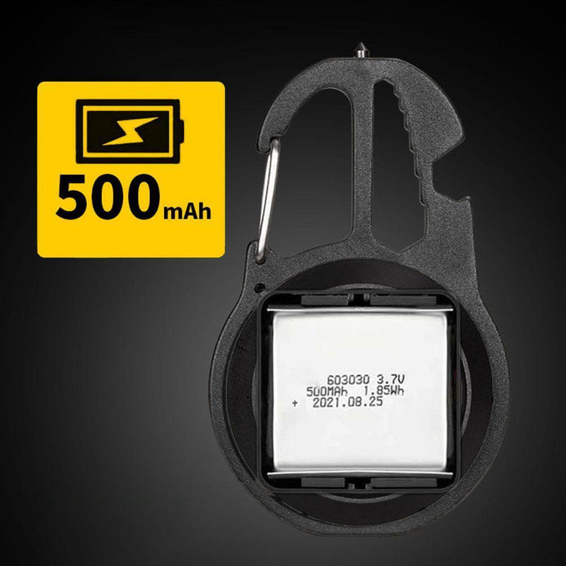 Mini Keychain Light Portable Bottle Opener COB Flashlight Screwdriver (B)