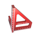 Woodworking Square Protractor Miter Triangle Ruler Layout Tools (Red)