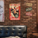 Missile Girl Retro Metal Plate Tin Sign for Bar Pub Club Cafe Wall Art Deco