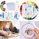 Aida Cloth Multi-Color Poke Embroidery Kit Cross Stitch Kit Embroidery Thread
