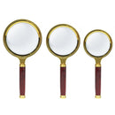 2pcs 80mm Handheld 10X Magnifier Magnifying Glass Loupe for Reading Jewelry