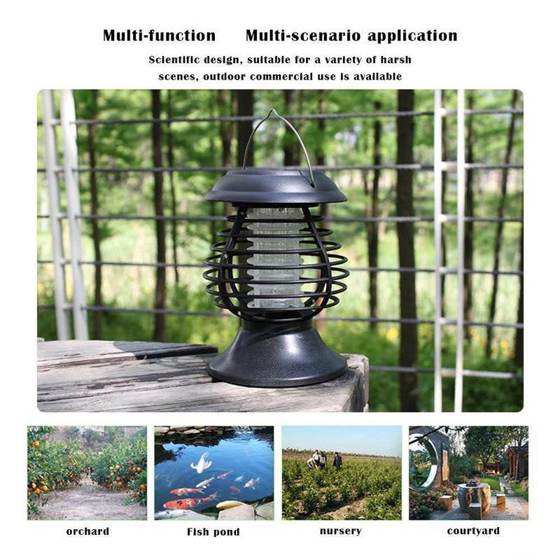 Mosquito Killer Solar LED Lamp Outdoor Waterproof Garden Insect Trap Light Newly