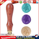 Wood Handle Paint Seal Retro Plant Pattern DIY Wax Seal Stamp Decor (C178) Newly