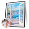 Paint By Numbers for Kid Beginner Outside Door Seascape Home Decor Painting Kit