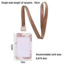 Keychain ID Credit Holder Bank Card Holder Identity Badge Cover Bus Card Case