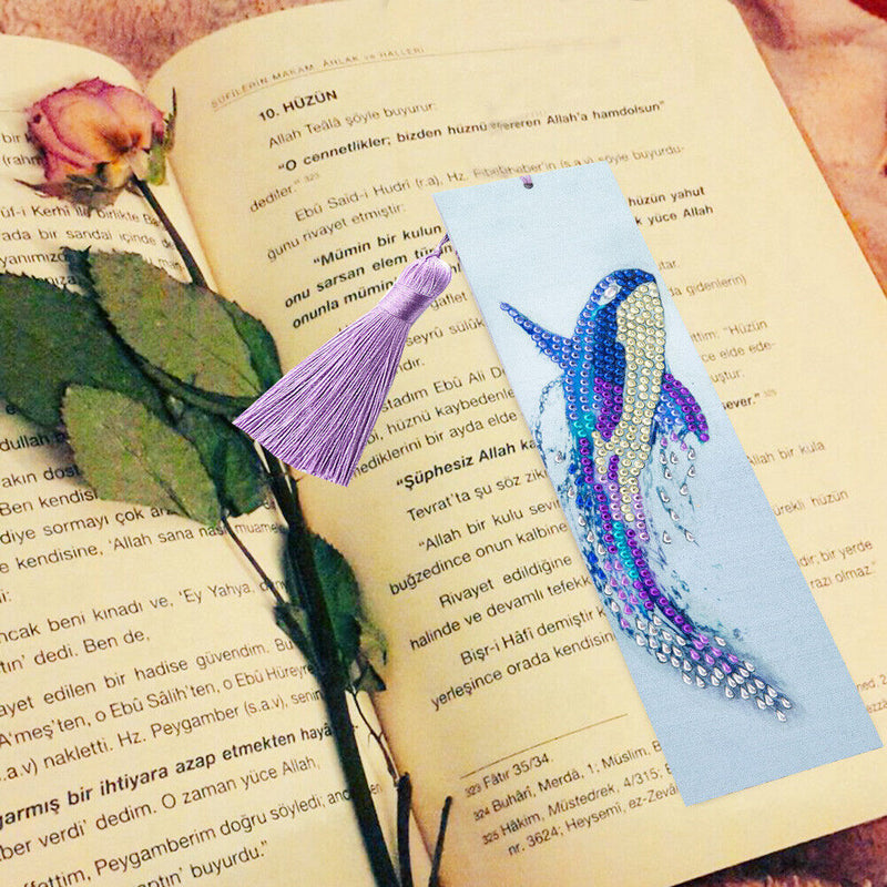 Special Shaped Art Rhinestones Picture 5D DIY Cartoon Diamond Painting Bookmark