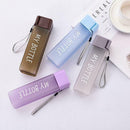 Water Bottle Square Fruit Tea Drink Transparent Sport non-toxic Tasteless Y1L8