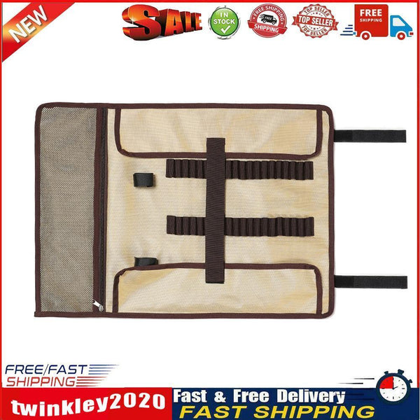 Camping Ground Nails Storage Bag Wind Rope Hammer Peg Holder Bags (Khaki) Newly