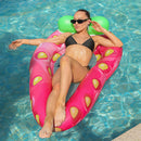 Pool Lounger - Inflatable Floating Water Hammock Outdoor Toys - Strawberry