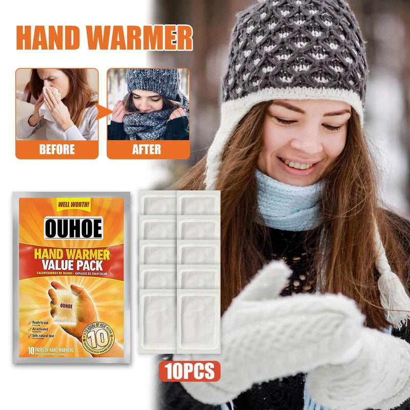10Pcs Disposable Foot Hand Body Winter Warmer Self Heating Wholesale#