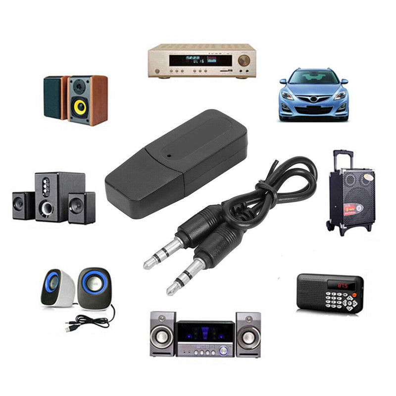 Wireless A2DP Bluetooth Stereo Audio Receiver Transmitter for 3.5mm AUX Adapter