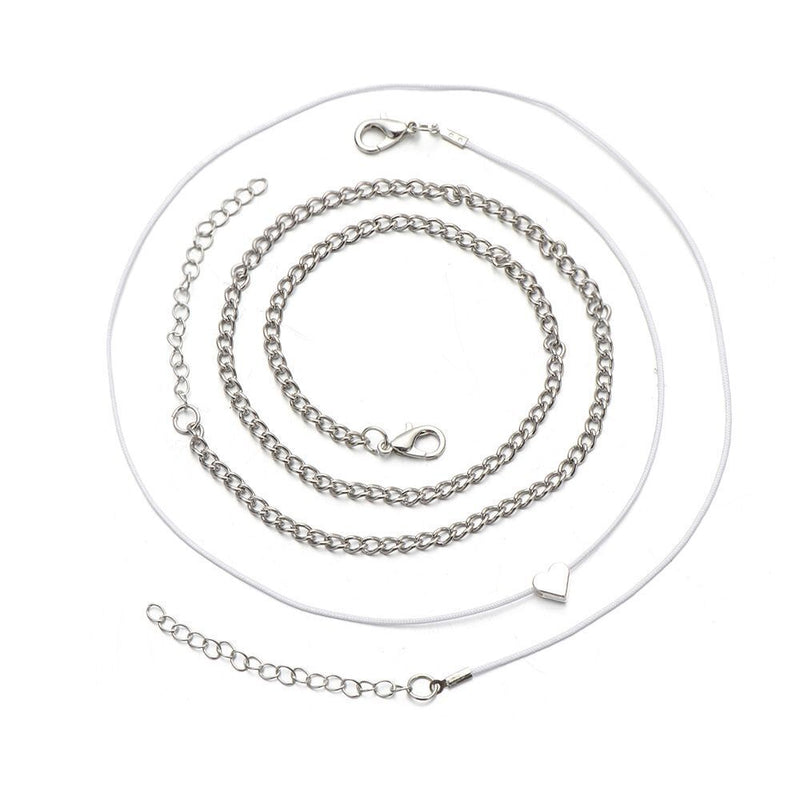 Women Love Heart Beach Foot Bracelets Feet Jewelry Anklets Women Plated Anklet
