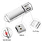 CW10029 Metal USB Flash Drive Clear Cap Zinc Alloy High Speed USB 2.0 Pen Drive