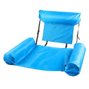 Floating Row Swimming Pool Inflatable Foldable Water Hammock Bed (Sky Blue)