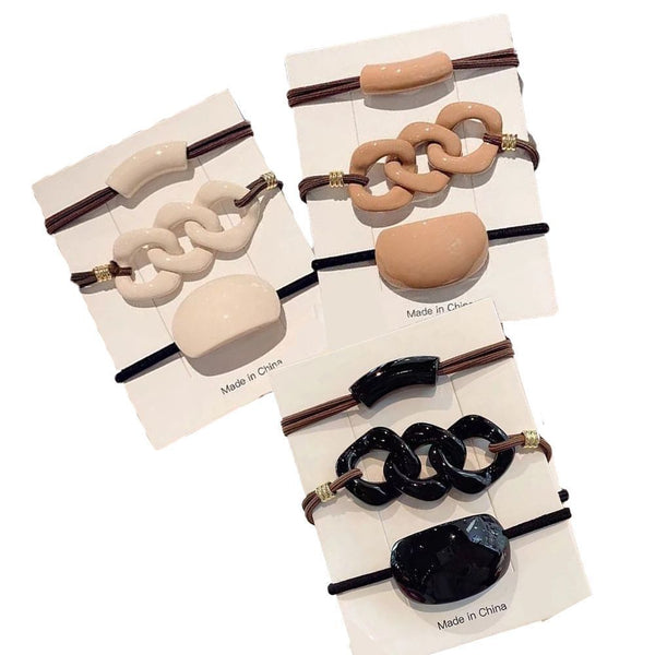 Elastic Hair Ties Hair Rope Clip Rubber Bands Women Scrunchie Ponytail Holder