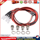 4pcs 70cm 5mm 4 LED Lights Kits for 1/12 1/18 1/10 1/8 Axial Scx10 RC Cars Newly