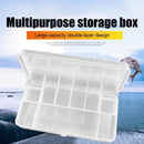 11 Compartments Fishing Box Double Layer Lure Hook Storage Case (Clear)