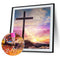 Diamond Painting 5D Full Round Drill Mosaic DIY Color Cross Wall Decoration Kit